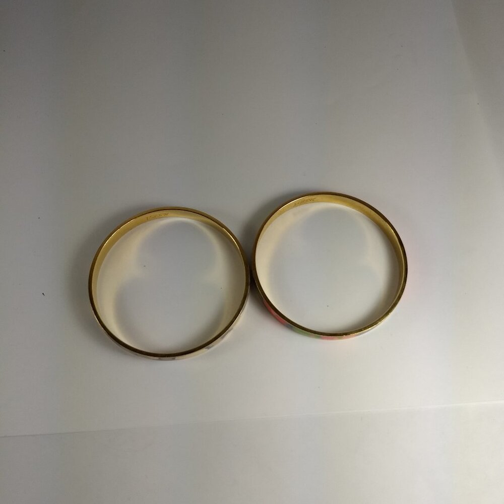 J. Crew Abstract Pattern Enamel Bangle Bracelet S… - image 7